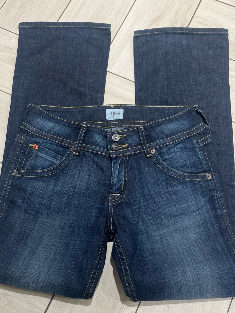 Hudson Jeans Women's Dark Blue Flare Denim